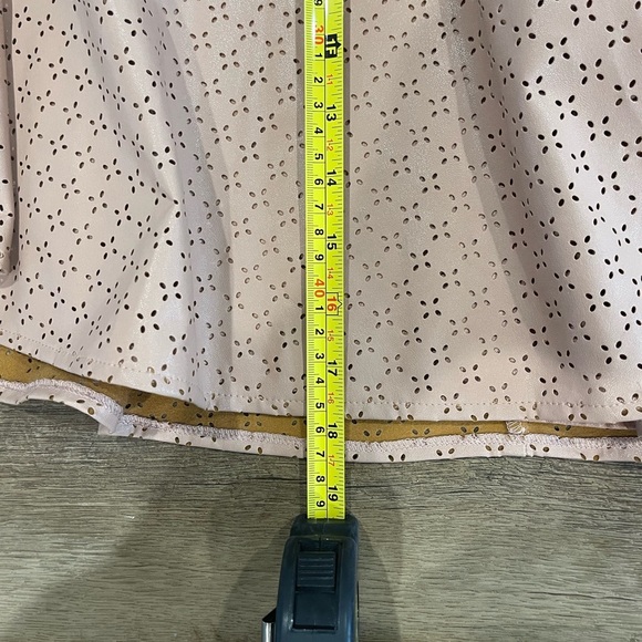 NWT•Anthropologie•Sunday Best Astral Swing Skirt Vegan Leather•Size 4 - Picture 7 of 7